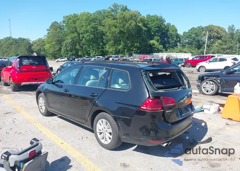 2016 Volkswagen Golf Sportwagen Tsi S 4-Door z USA, uszkodzony, nr VIN 3VWC17AU7GM502111